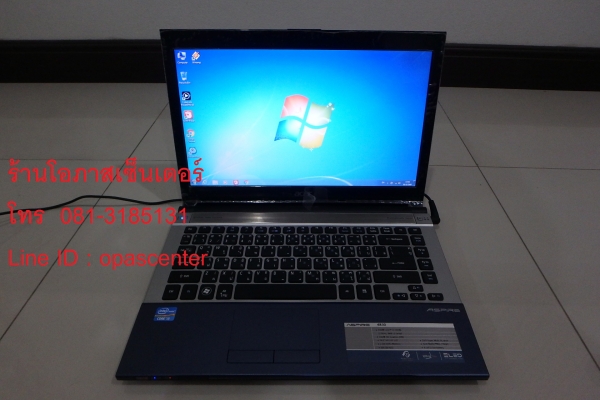 ลดราคา-โน๊ตบุ๊ค Acer Aspire 4830 Core i3-2350U Ram 2G HDD 500GB ที่ชาร์ท กระเป๋า แบตเสื่อม