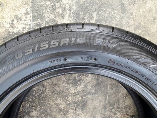 ยางDUNLOP รุ่น ENASAVE EC300. 205 55R16สัปดาห์ที่41ปี2016 ลงพื้นจริงปี2017 #สภาพสวยมากๆไร้ที่ติ ดอกเยอะมากๆ97\%น้องๆป้ายแดงคุ้มจริงไม่แพง