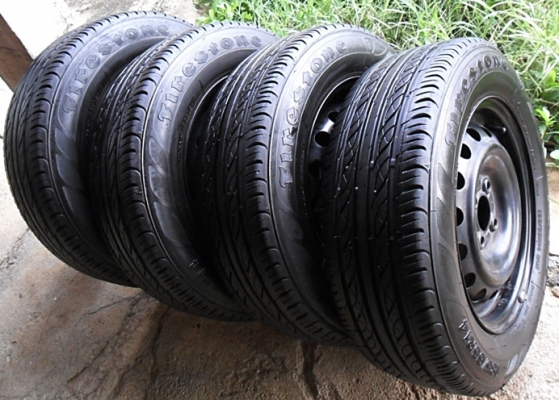 ยาง14 ไฟร์สโตน185-65-14ลงพื้นปี16 ดอกหนา8มิล ล้อละ850