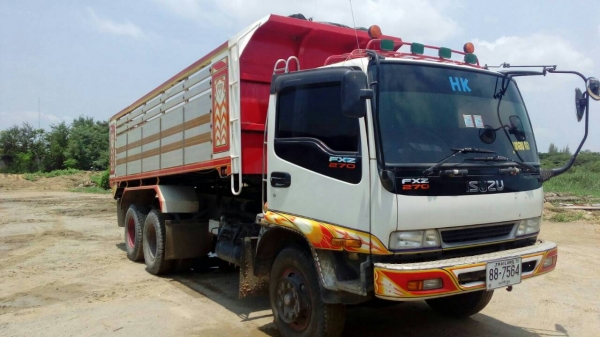 รถพ่วง Isuzu นางฟ้า R เครื่อง 240 แรง ปี 36 หัวเดกก้า ดัมพ์มิเนียมแม่ลูก 3 เพลา ทะเบียนพร้อม