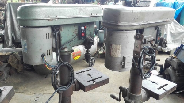 ** SOLD ** เหลือ 1 ตัว ** สว่านแท่นญี่ปุ่น Kira / Hitachi 16 mm ไฟบ้าน 220V ลงตู้ญี่ปุ่นพร้อมใช้งาน