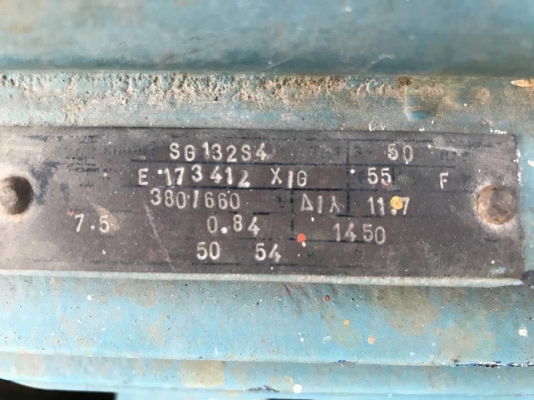 ปั้มน้ำหอยโข่งอิตาลี่ Calpeda มอเตอร์ 7.5 HP 380V เข้า 3"- 2.5" พร้อมใช้ ปั้มน้ำหอยโข่งอิตาลี่ Calpeda มอเตอร์ 7.5 HP 380V เข้า 3"- 2.5" พร้อมใช้