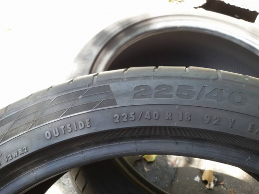 คอนติ225/40/18ปี1415 คู่1200บ.รับประกันยางไม่บวม โทร.0879050181-0995357594 ส่งทั่วไทย