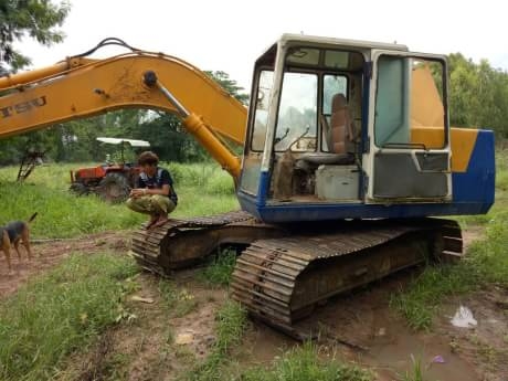 KOMATSU PC 120-5+เทรเลอร์หัวยาว