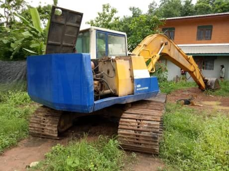 KOMATSU PC 120-5+เทรเลอร์หัวยาว