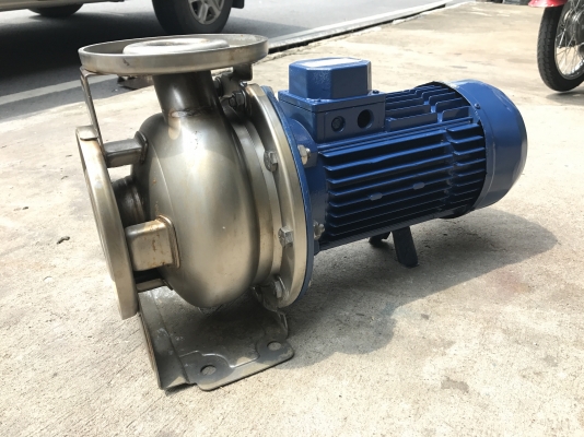 ขายปั้มน้ำหอยโข่งหัวสแตนเลส Ebara 5HP. 380V ขนาดเข้า 2.5นิ้ว ออก 2นิ้ว สภาพสวยเดิมๆ วิ่งนิ่ม ทำสีใหม่ พร้อมใช้งาน