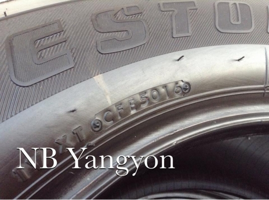 ยาง บริสโตน 265-60-18 ปลายปี 16 ถอดป้ายแดง