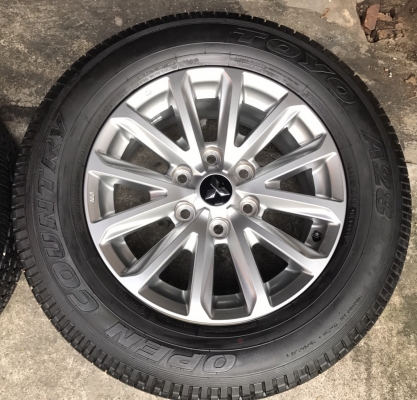 ล้อแม็กพร้อมยางป้ายแดง 245-65-17 มิตซูบิชิ นิวไตรตั้นพลัส ล้อแม็กพร้อมยางป้ายแดง 245-65-17 มิตซูบิชิ นิวไตรตั้นพลัส