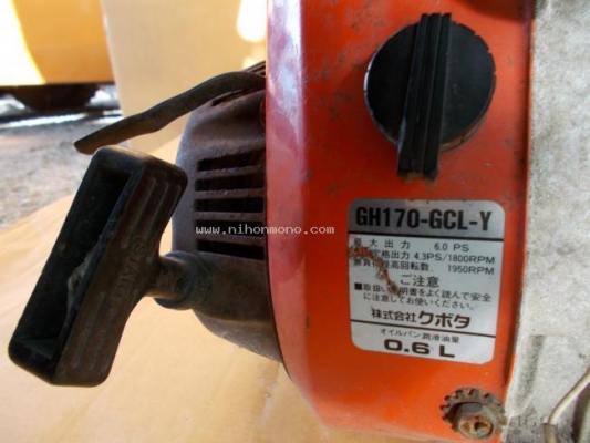 เครื่องยนต์ KUBOTA GH170-GCL-Y ราคาพิเศษ 6,000 บาท รหัสสินค้า : 81004781 www.nihonmono.com เครื่องยนต์ KUBOTA GH170-GCL-Y ราคาพิเศษ 6,000 บาท รหัสสินค้า : 81004781 www.nihonmono.com
