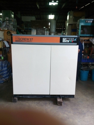 เครื่องปั๊มลมโรตารี่สกรูฮิตาชิสกรู 50 แรง พร้อมใช้งานรับประกัน 1 ปี