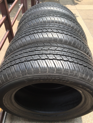 ยาง Dunlop 225 65 17 กลางปี15 ดอกเต็ม เนื้อนิ่มๆ ใช้ยาว ราคาไม่แพง