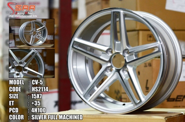 CV5 ขอบ15 4X100 สำหรับใส่รถเก๋ง วงละ 2,500 บาท