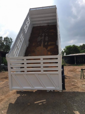 Isuzu 360 แรง ปี 56 กระบะดัมพ์สามมิตรแท้แม่ลูก 3 เพลา ทะเบียนพร้อม
