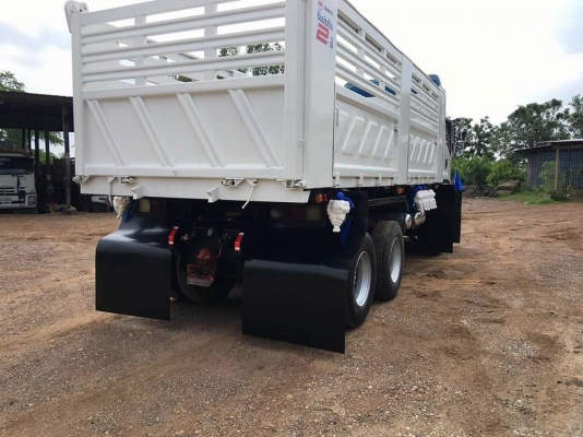 Isuzu 360 แรง ปี 56 กระบะดัมพ์สามมิตรแท้แม่ลูก 3 เพลา ทะเบียนพร้อม