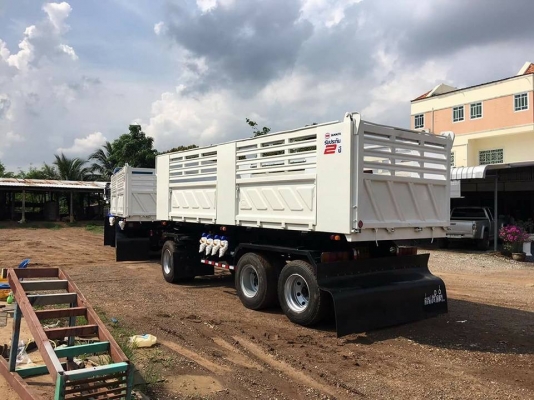 Isuzu 360 แรง ปี 56 กระบะดัมพ์สามมิตรแท้แม่ลูก 3 เพลา ทะเบียนพร้อม