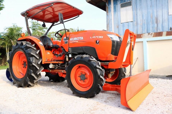 คูโบต้า L4708DT 2 เพลา ทำงาน 573 ชั่วโมง.. เกรด A ชุดดันหน้าใหม่ ผานหลังใหม่ 6X24 CMT ราคา 465000 บาท