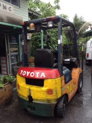 +++ ขายโฟล์คลิฟท์  TOYOTA 7FD15  ขนาด  1.5  ตัน  เครื่องยนต์ดีเซล  เสา  3  เมตร  เกียร์ออโตเมติค  งา 1,070  มม.  ยางตันครับ