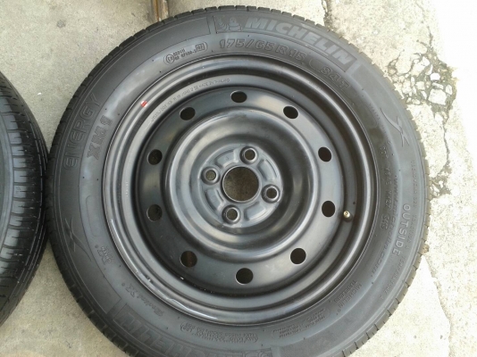 ล้อกะทะ ขอบ15นิ้ว4รู100 พร้อมยาง ชุดนี้ ราคา 1900 บาท ล้อกะทะ ขอบ15นิ้ว4รู100 พร้อมยาง ชุดนี้ ราคา 1900 บาท