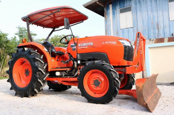 คูโบต้า L4708DT 2 เพลาเกรด AAA.. ทำงาน 340 ชั่วโมง..ชุดดันหน้าช้าง ผานหลังใหม่  CMT 6 X24