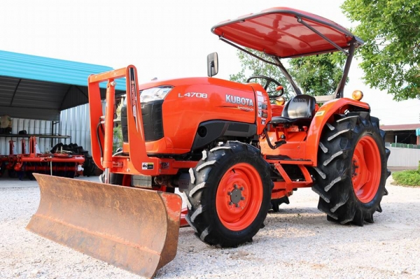 คูโบต้า L4708DT 2 เพลาเกรด AAA.. ทำงาน 340 ชั่วโมง..ชุดดันหน้าช้าง ผานหลังใหม่  CMT 6 X24
