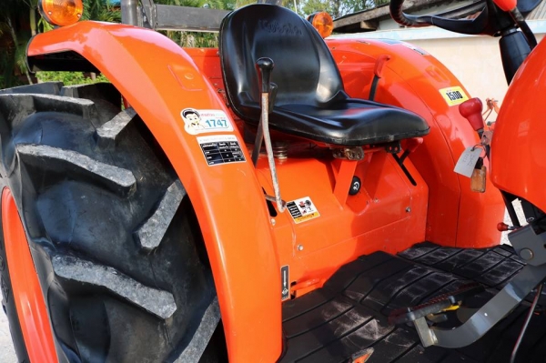 คูโบต้า L4708DT 2 เพลาเกรด AAA.. ทำงาน 340 ชั่วโมง..ชุดดันหน้าช้าง ผานหลังใหม่  CMT 6 X24