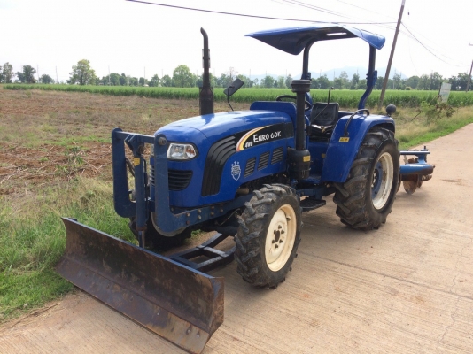 Euro 60K 4WD 60แรง ใบดันหน้า ผานหลัง เอกสารเล่มทะเบียน