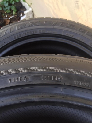 ขายยาง FALKEN ZIEX STZ05 (MADE IN JAPAN) 265-50-20 ปลายปี14 ลงพื้นปี15 ดอกหนาจัด สภาพสวยมาก เนื้อนิ่ม ไม่มีตำหนิ ชุดละ 8,500 บาท