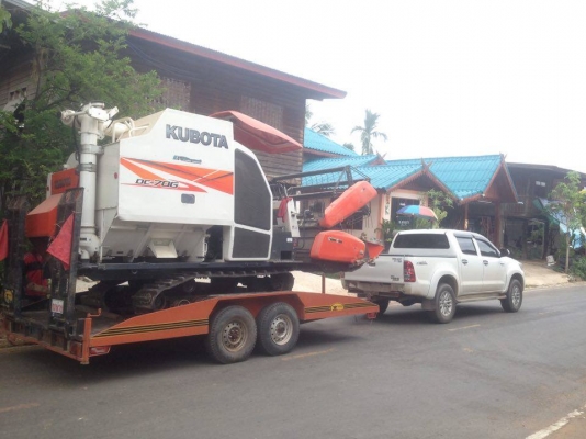 ขายรถเกียวข้าว DC70G พร้อมเทลเลอร์ เล่มทะเบียน 500ซม.