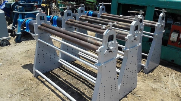 ** SOLD ** เครื่องม้วนเหล็กแผ่นประกอบใหม่ 4 ฟุต 120 cm เพลาตัน ม้วนหนา 2.5 มม ไฟ 380V