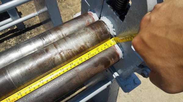 ** SOLD ** เครื่องม้วนเหล็กแผ่นประกอบใหม่ 4 ฟุต 120 cm เพลาตัน ม้วนหนา 2.5 มม ไฟ 380V ** SOLD ** เครื่องม้วนเหล็กแผ่นประกอบใหม่ 4 ฟุต 120 cm เพลาตัน ม้วนหนา 2.5 มม ไฟ 380V