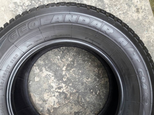 ยาง YOKOHAMA รุ่น GEOLANDAR A/T. 265 65R17 สัปดาที่13 ปี2016 ลงพื้นปลาย2016 #สภาพสวยมากๆไร้ที่ติ ดอกเยอะเต็มๆ90\%คุ้มสุดๆใช้อีกยาวๆไม่แพง