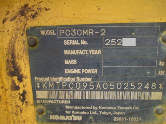 รถขุด PC30MR-2 # 252XX มือสองญี่ปุ่น เก่ง nDT 085-904-9669