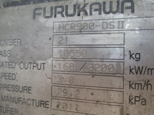 รถเจาะหิน FURUKAWA HCR900-DS2 มือสองญี่ปุ่น