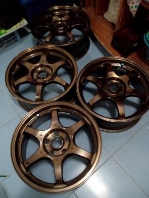 แม๊ก ขอบ17  17x7J. MONOBLOCK  ขนาด 5 รู 114  ET.40  ชุด. 4 วง. tel.081-427-3941