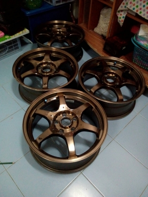 แม๊ก ขอบ17  17x7J. MONOBLOCK  ขนาด 5 รู 114  ET.40  ชุด. 4 วง. tel.081-427-3941