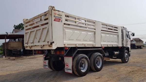 Hino mega เครื่อง 320 แรง ปี 46 กระบะดัมพ์สามมิตร เครื่อง/เกียร์/ช่วงล่างดี