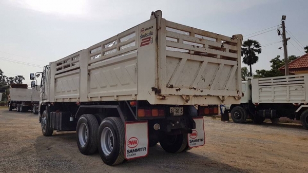 Hino mega เครื่อง 320 แรง ปี 46 กระบะดัมพ์สามมิตร เครื่อง/เกียร์/ช่วงล่างดี