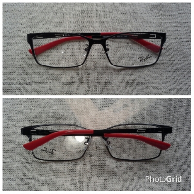 กรอบแว่นตามือหนึ่ง!  เรย์-แบน แสนสะท้าน!  ตัวแท้!  จริงใจ - ไม่จิงโจ้!  Authentic RAY-BAN handmade in Italy  บิ๊กไซซ์!