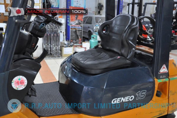 ขายรถโฟล์คลิฟท์มือสอง TOYOTA รุ่น 7FG15-10744 นำเข้าจากประเทศญี่ปุ่น 100\% ไม่เคยใช้งานในไทย