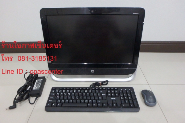 คอมพิวเตอร์ตั้งโต๊ะ PC All in one hp จอ 20 นิ้ว AMD E1-1200 RAM 2GB Hdd 500GB อุปกรณ์ครบ