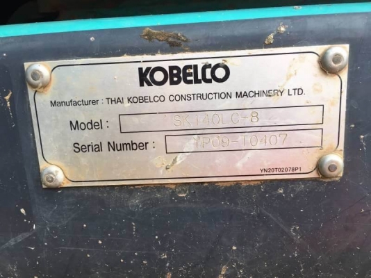 ขาย 1,985,000 บาท ด่วน KOBELCO SK 140 Lc SUPER X ทำงาน 8098 ช.ม. สภาพพร้อมใช้งาน โซ่ช่วงล่างสวย เครื่องปั้มดี ไฟฟ้าสมบูรณ์ เอกสารอินวอย  รถอยู่ จ.มหาสารคาม โทร&amp;ไอดีไลน์ 0610710295