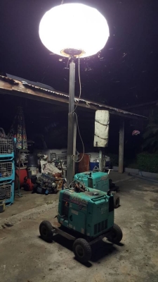 Lighting tower เครื่องปั่นไฟ พร้อมไฟส่องสว่าง