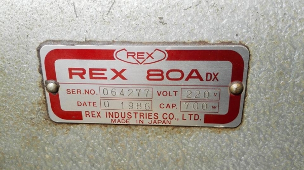 ** SOLD ** เหลือ 1 ตัว ** เครื่องต้าปเกลียวญี่ปุ่น REX N 80A JAPAN 1/2"- 3" ไฟบ้าน 220V พร้อมใช้งาน ** SOLD ** เหลือ 1 ตัว ** เครื่องต้าปเกลียวญี่ปุ่น REX N 80A JAPAN 1/2"- 3" ไฟบ้าน 220V พร้อมใช้งาน
