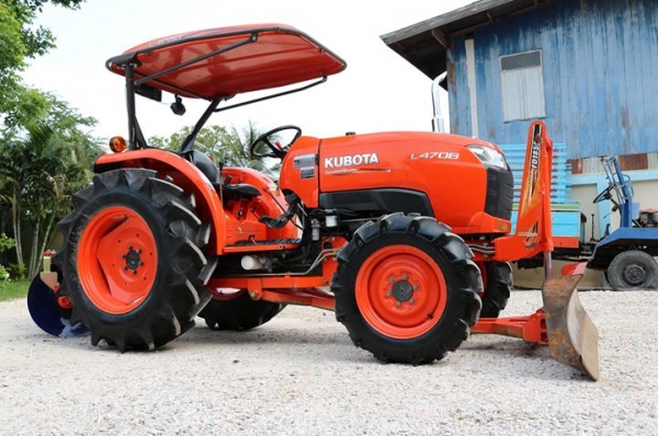 ขายคูโบต้า L4708DT 2 เพลา เกรด A ชุดดันหน้าช้าง ผานหลัง CMT6X24 ใหม่ ทำงาน 429 ชั่วโมง เอกสารพร้อม