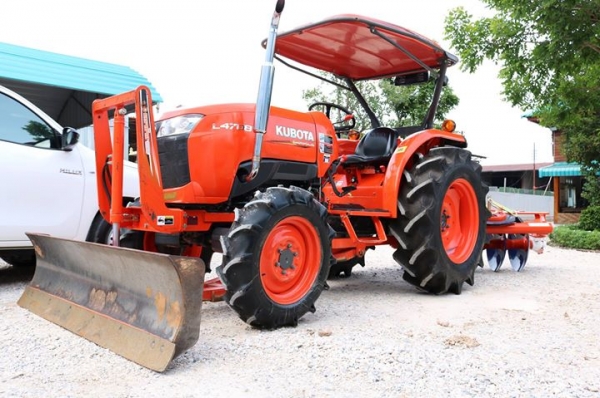 ขายคูโบต้า L4708DT 2 เพลา เกรด A ชุดดันหน้าช้าง ผานหลัง CMT6X24 ใหม่ ทำงาน 429 ชั่วโมง เอกสารพร้อม