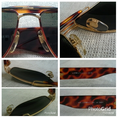 แว่นตาอิตาลียนวินเทจ ยุค &#039;90s  &#039;ต่อยเจ็บเหมือนผึ้ง&#039;  Vintage STING by DIRRRE handmade in Italy  บิ๊กไซซ์!