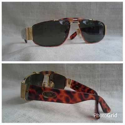 แว่นตาอิตาลียนวินเทจ ยุค &#039;90s  &#039;ต่อยเจ็บเหมือนผึ้ง&#039;  Vintage STING by DIRRRE handmade in Italy  บิ๊กไซซ์!