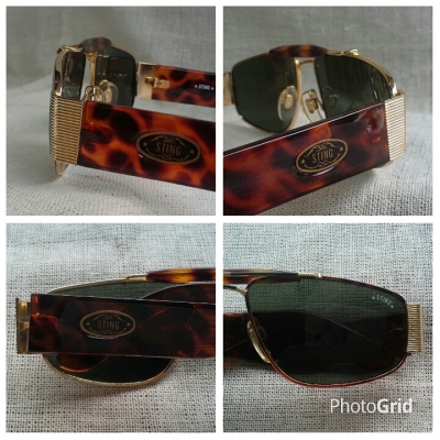 แว่นตาอิตาลียนวินเทจ ยุค &#039;90s  &#039;ต่อยเจ็บเหมือนผึ้ง&#039;  Vintage STING by DIRRRE handmade in Italy  บิ๊กไซซ์!