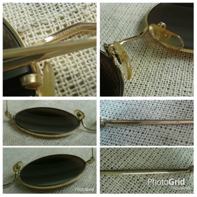 แว่นตาโกลด์ฟิลด์เก่าเก็บ &#039;อัลก้า - ผู้ยิ่งใหญ่&#039; ทศวรรษที่ 1960s  Vintage ALGHA handmade in England
