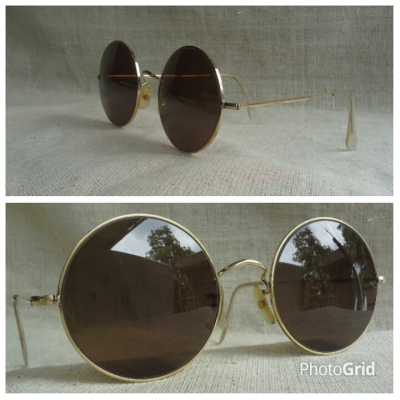 แว่นตาโกลด์ฟิลด์เก่าเก็บ &#039;อัลก้า - ผู้ยิ่งใหญ่&#039; ทศวรรษที่ 1960s  Vintage ALGHA handmade in England